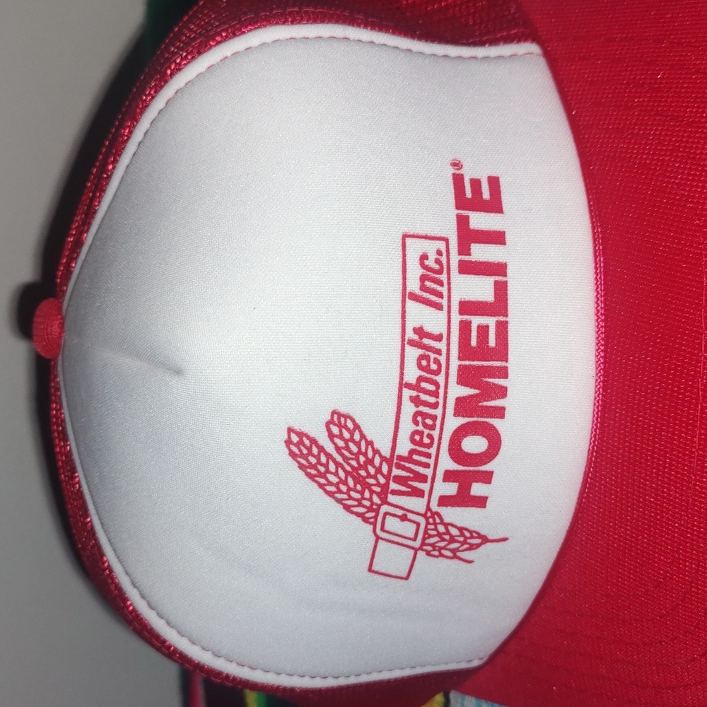 Vtg Homelite Power Equipment Wheatbelt Inc. Foam Trucker Mesh Snapback Cap Hat View 2